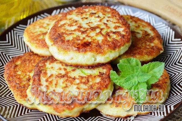 Рецепт для правильного питания с кабачком и творогом