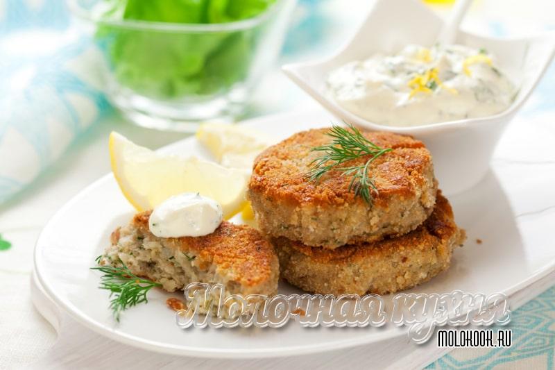 Готовые рыбные котлеты