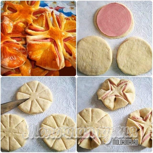 Колбасные цветочки