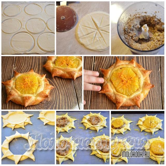 Булочки в форме солнышек