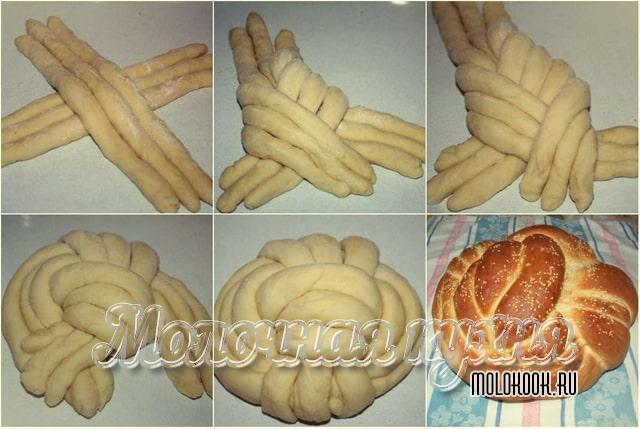 Плетеные булочки