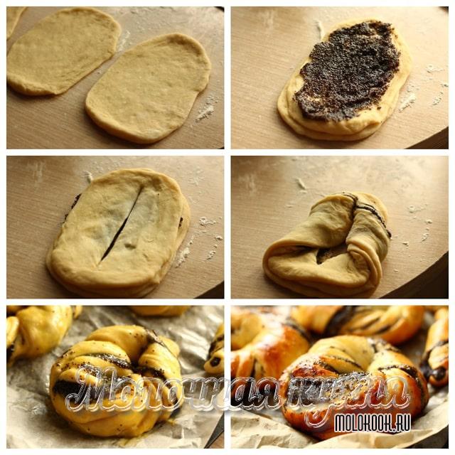 Инструкция по лепке маковых булочек выкрутасов