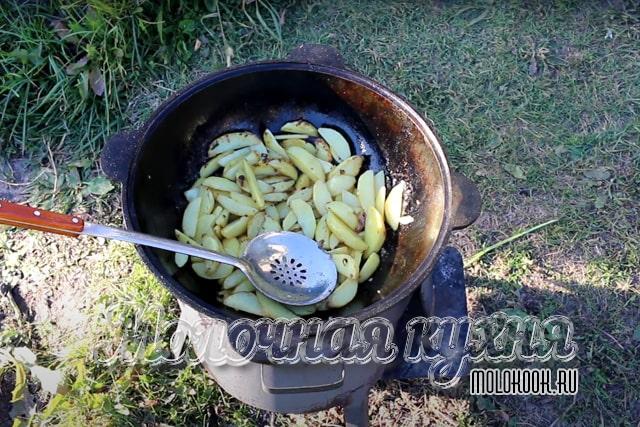 Обжаривание картошки