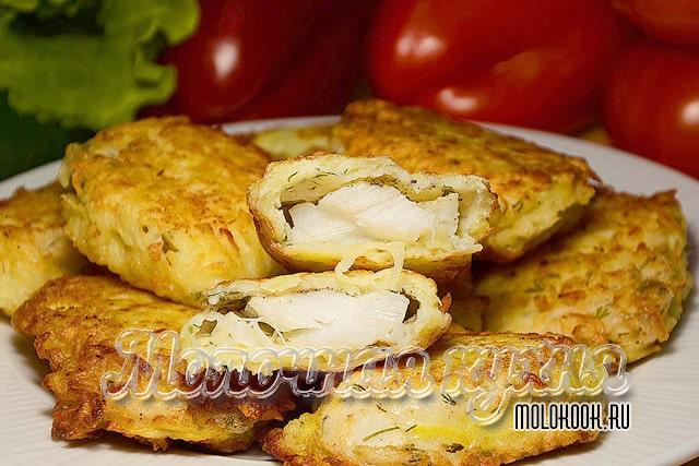 Рыба в картофельной стружке