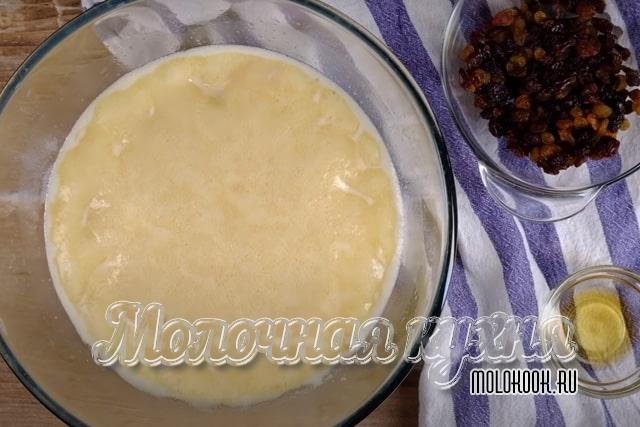 Масса после вызревания в течение ночи