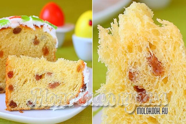 Кулич на желтках и топленом масле