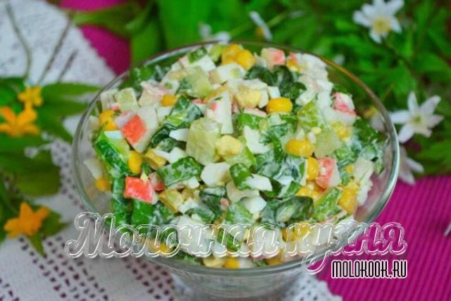 Рецепт с крабовыми палочками