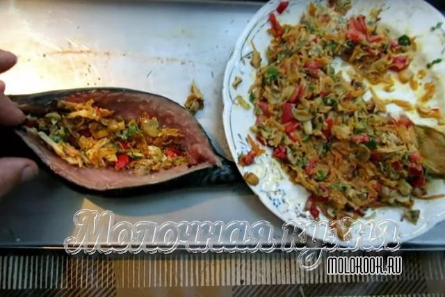 Фарширование скумбрии