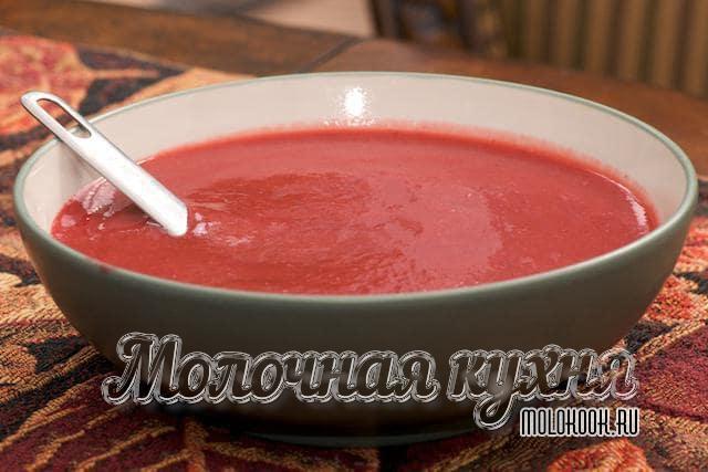 Измельченная клубника с сахаром (вареная)