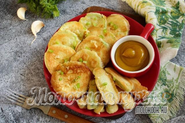 Вкусные рецепты кабачков в кляре, жаренных на сковороде