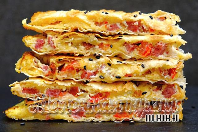 Готовим вкусный завтрак из лаваша