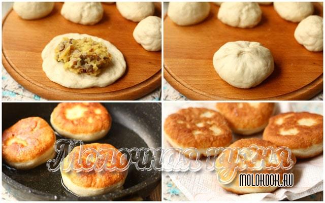 Самые вкусные рецепты жареных пирожков с картошкой на сковороде