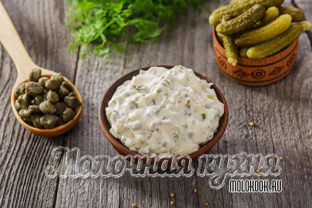 Соус тартар домашнего приготовления - лучшее дополнение к рыбе, мясу, овощам