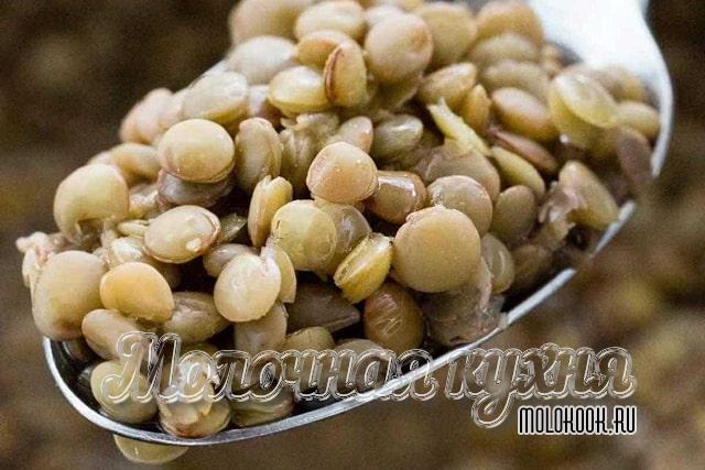Рассыпчатая чечевичная каша