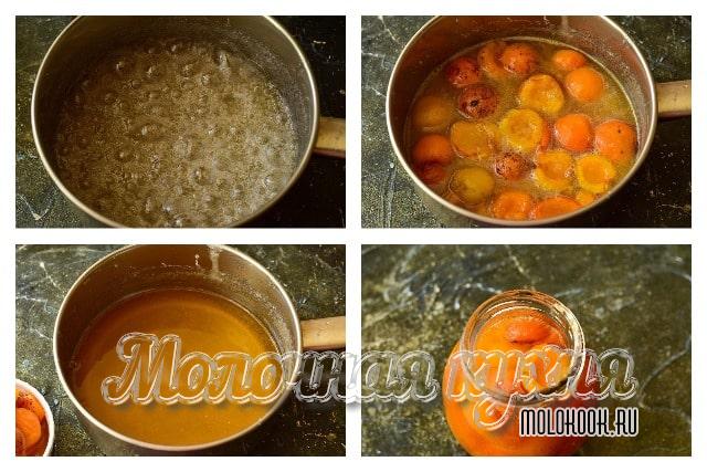 Этапы варки и заготовки