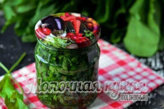 Закатанный щавель с аспирином
