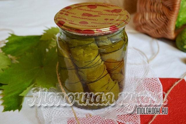 Виноградные листья на зиму, сваренные в маринаде