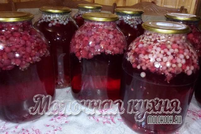 Компот из малины ассорти