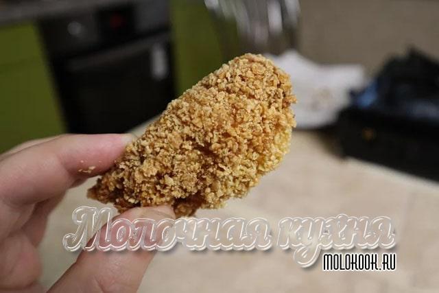 Крылышки с хлопьями как в KFC