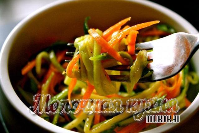 Маринованные кабачки по-корейски