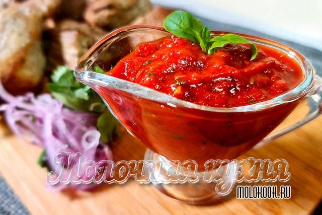 Соус по-армянски с луком и кинзой