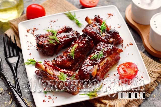 Ребрышки по-грузински, маринованные в гранатовом соке