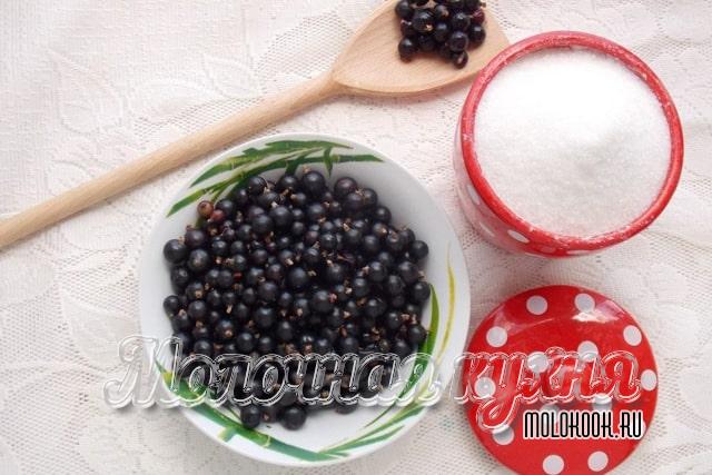 Пропорции сахарного песка и черной смородины для варенья-пятиминутки