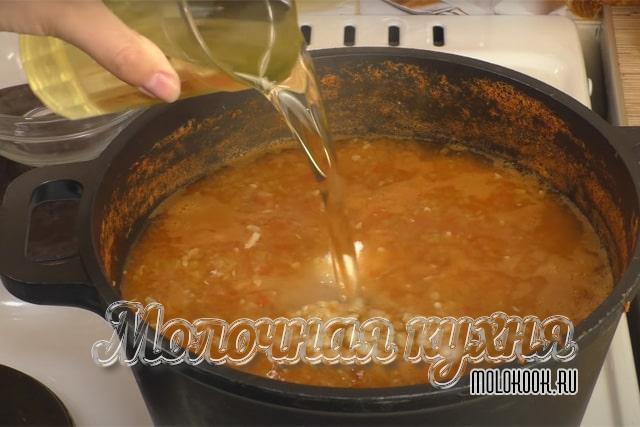 Вливание масла