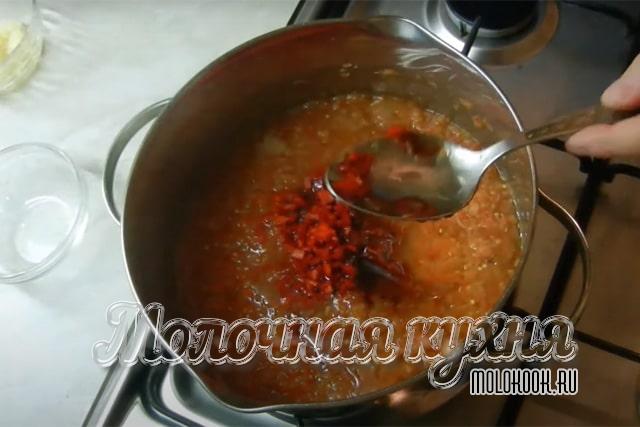 Добавление острого перца