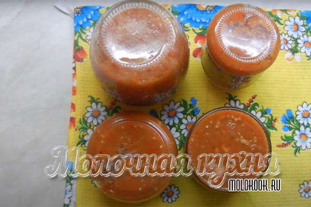 Консервация закатана и перевернута