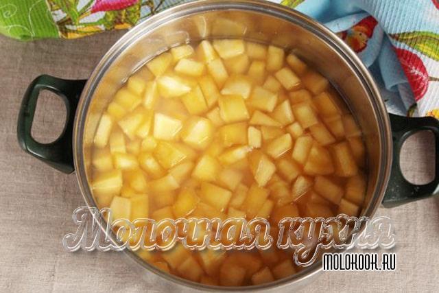 Кабачки проварены