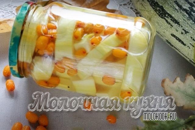 Кабачки с облепихой