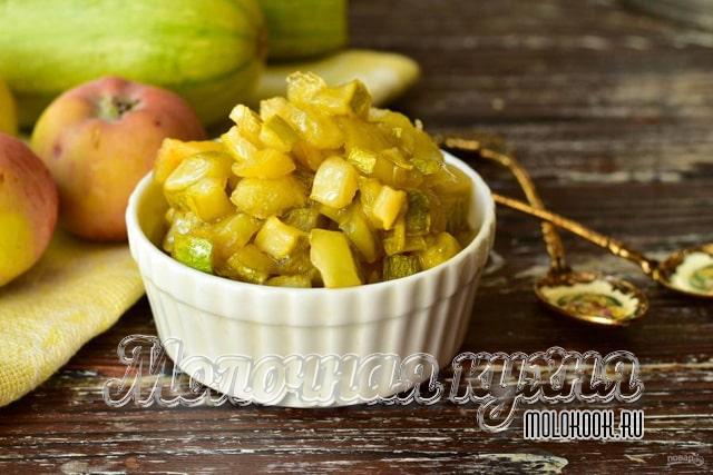 Кабачковое варенье с яблоками, лимоном и апельсином