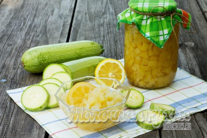 Кабачки как ананасы на зиму