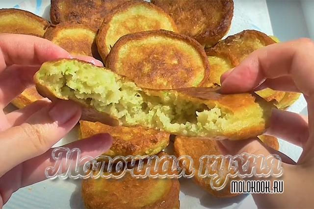 Пышные сладкие кабачковые оладьи