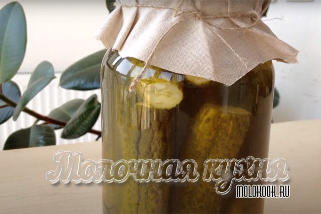 Огурцы в медовом маринаде с горчицей