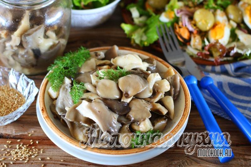 Маринованные вешенки быстрого приготовления