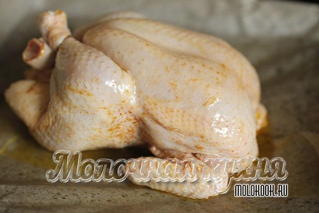 Сколько мариновать курицу целиком