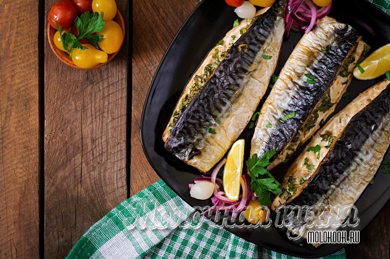 Запеченная скумбрия в духовке