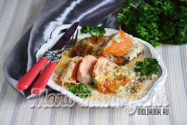 Рецепт с молоком в горшочках