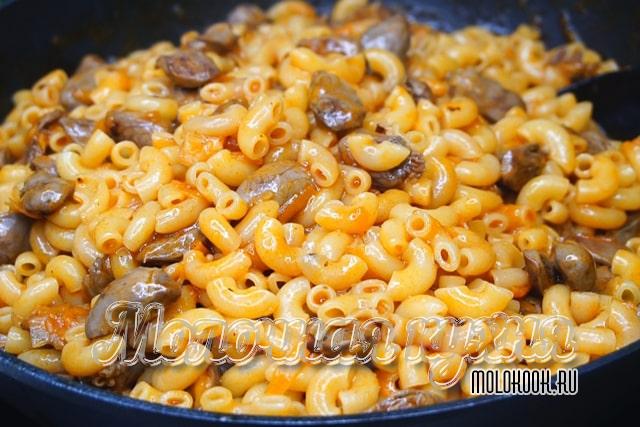 Рецепт с макаронами или крупой