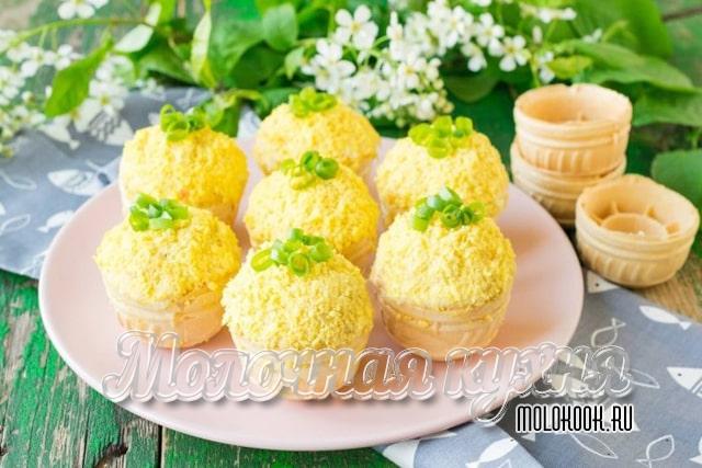 Со шпротами и картофелем