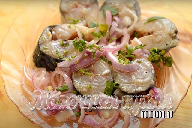 Малосольная скумбрия за 2 часа