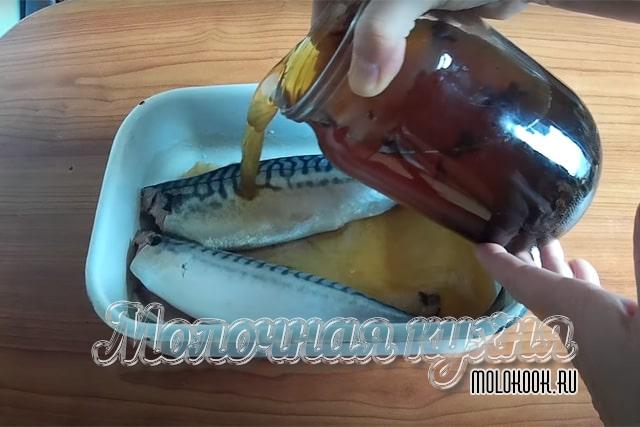 Залить чайным рассолом